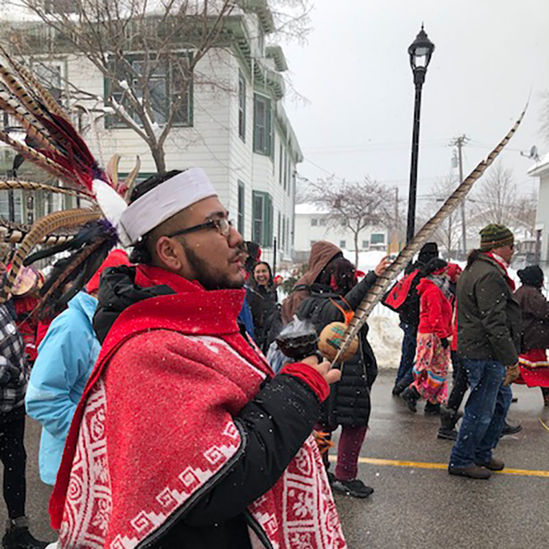Marchers at the 2019 Missing and Murdered Indigenous Women’s march