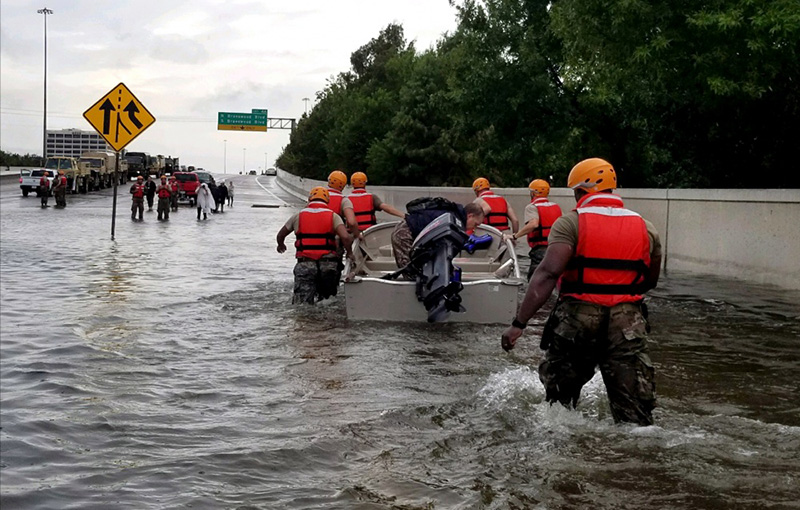 Soldiers in Hurricane Harvey